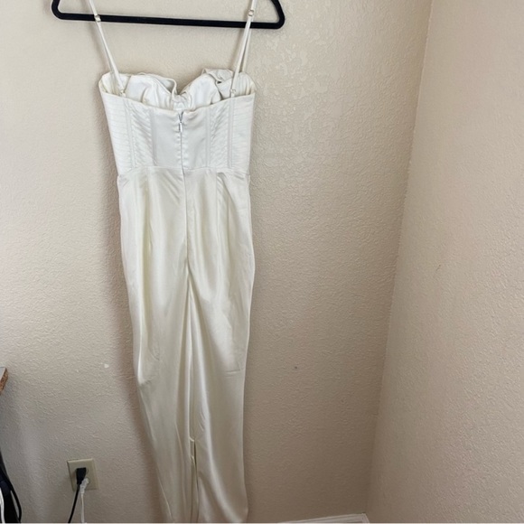 House of CB CHARMAINE IVORY CORSET MAXI DRESS white XS NWOT - Picture 10 of 13